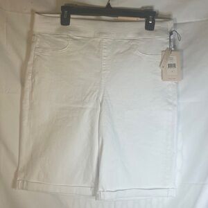 NYDJ Optic White Denim Shorts